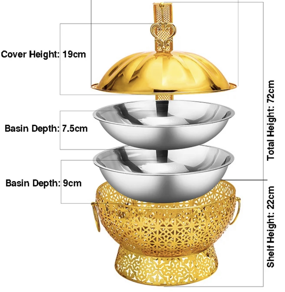 Jazz Pumpkin Stainless Steel Chafing Dish - Image 2