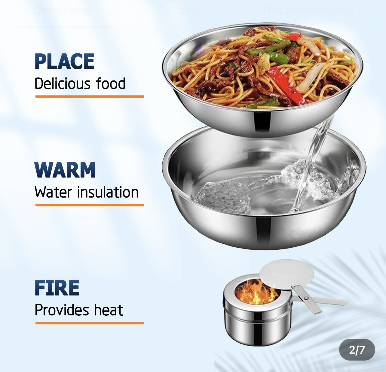 Jazz Pumpkin Stainless Steel Chafing Dish - Image 3