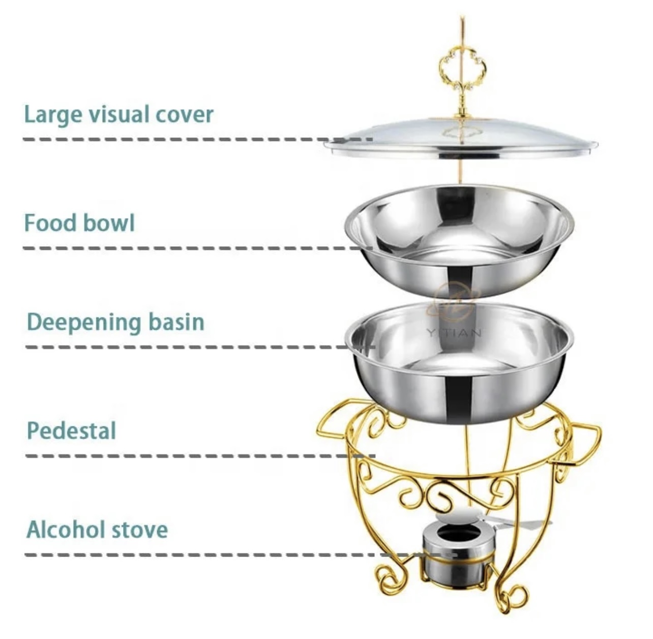 New Fancy Stainless Steel Food Warmers - Image 5