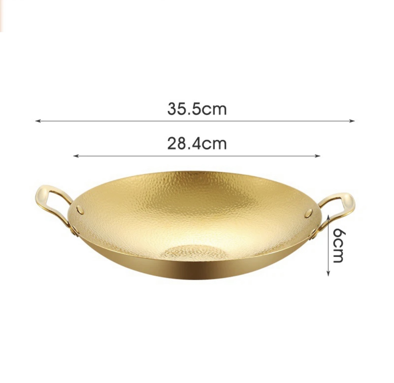 Stainless Steel Wok Without Stand - Image 5