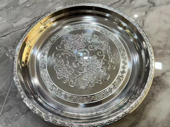 Stainless steel platter tray - Image 2