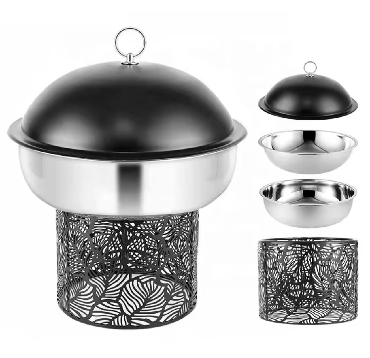 New stainless steel chafing dish with stand - Image 2