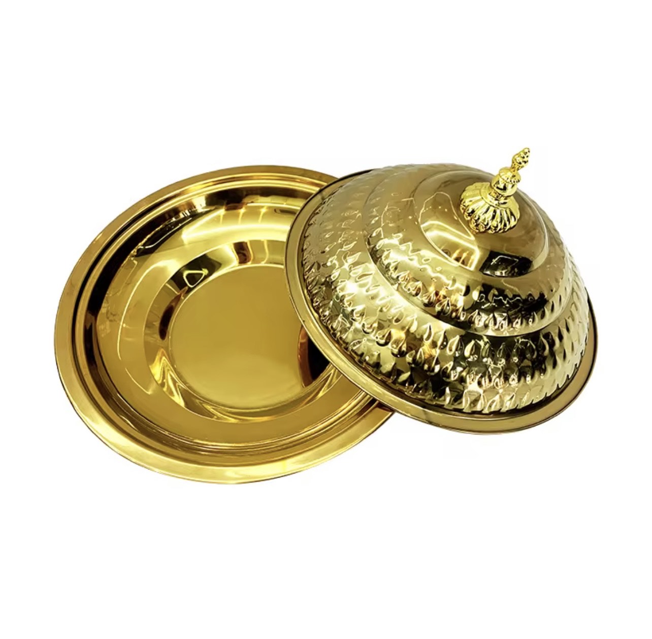 New stainless steel platter with lid - Image 2