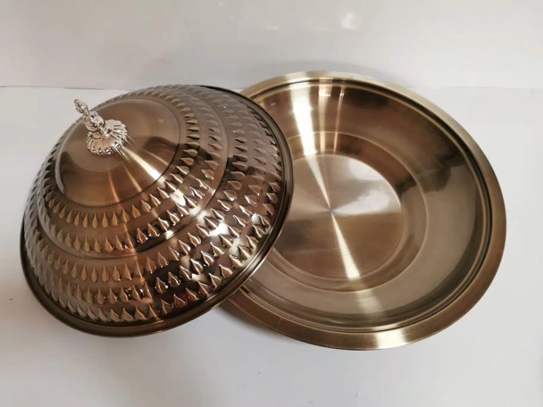 New stainless steel platter with lid - Image 4