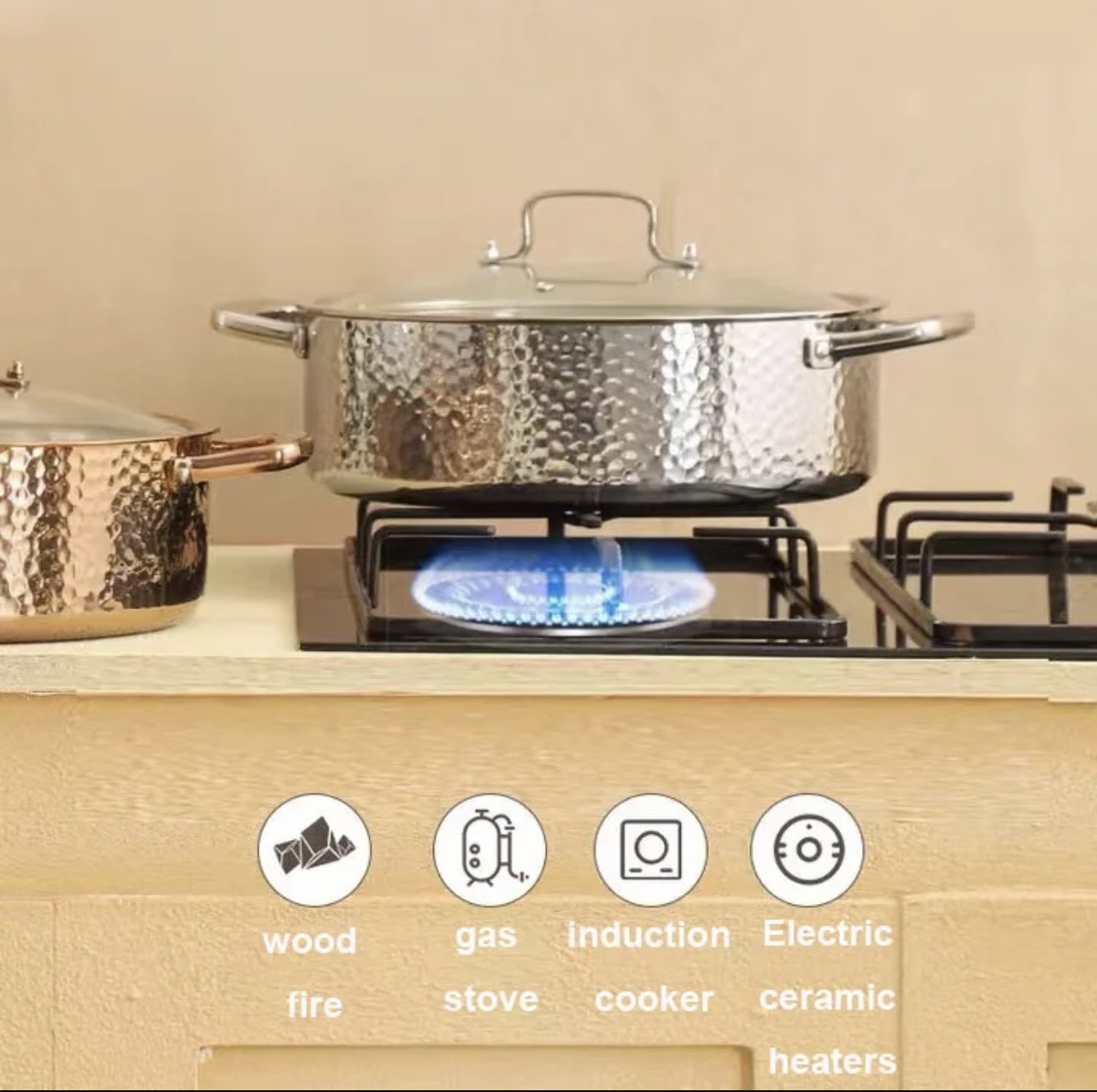 Stainless steel cooking pot - Image 2