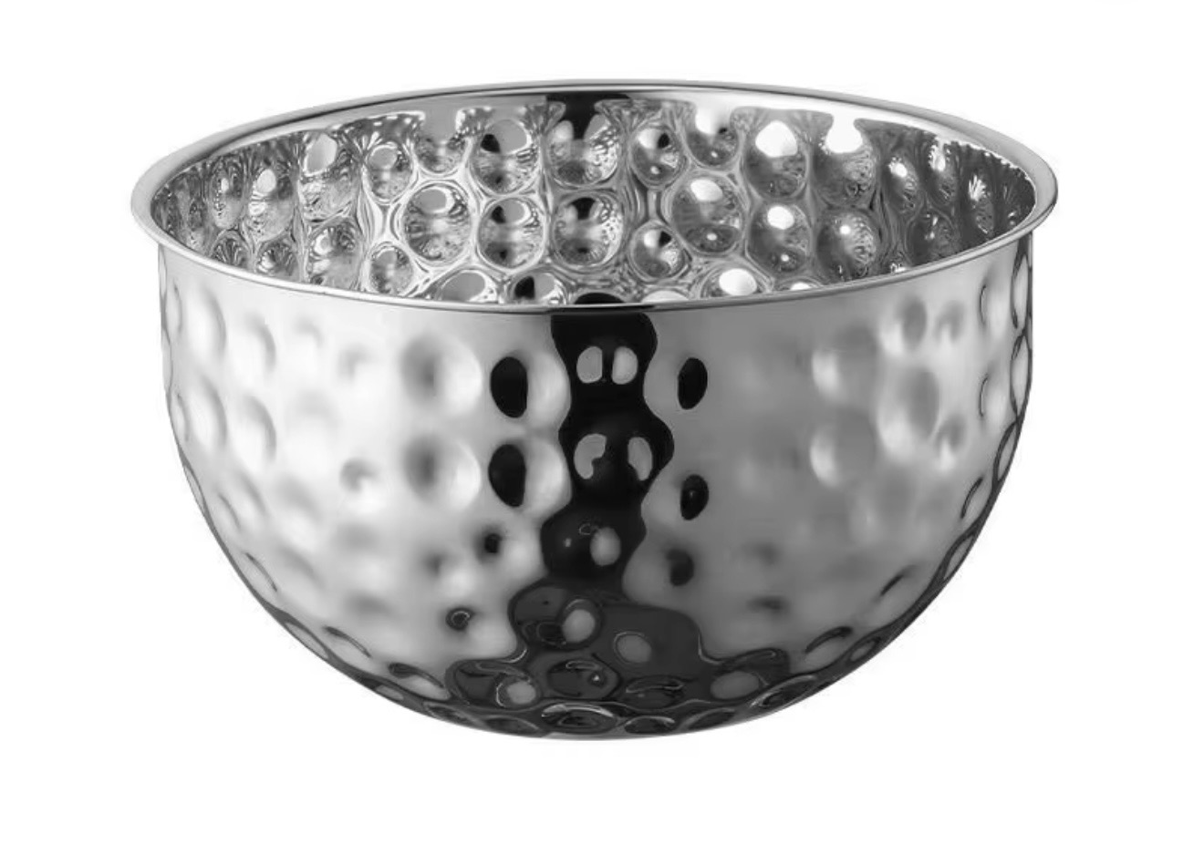 Hammered stainless steel bowl - Image 3