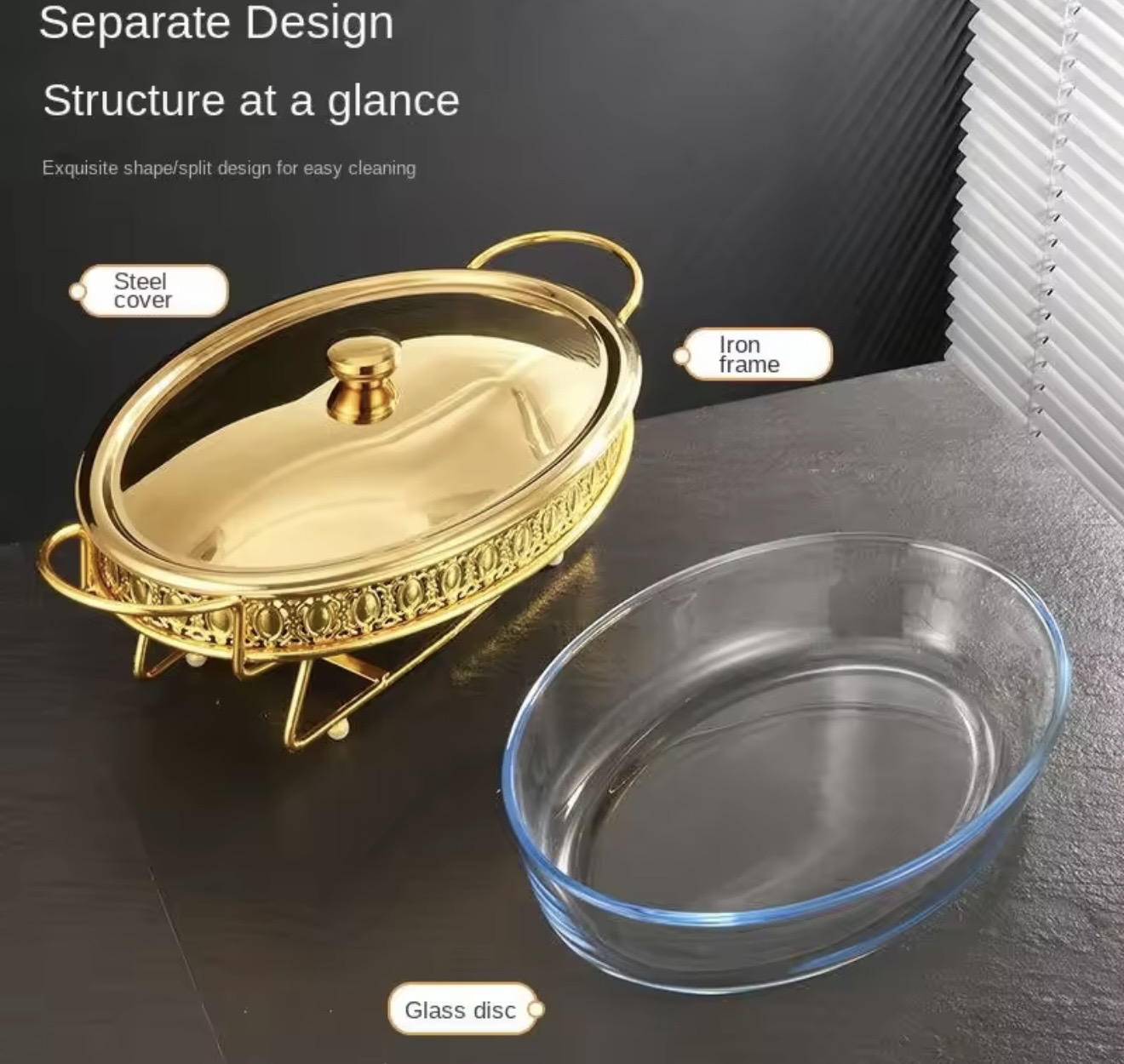 Luxury frame with stainless steel lid - Image 3