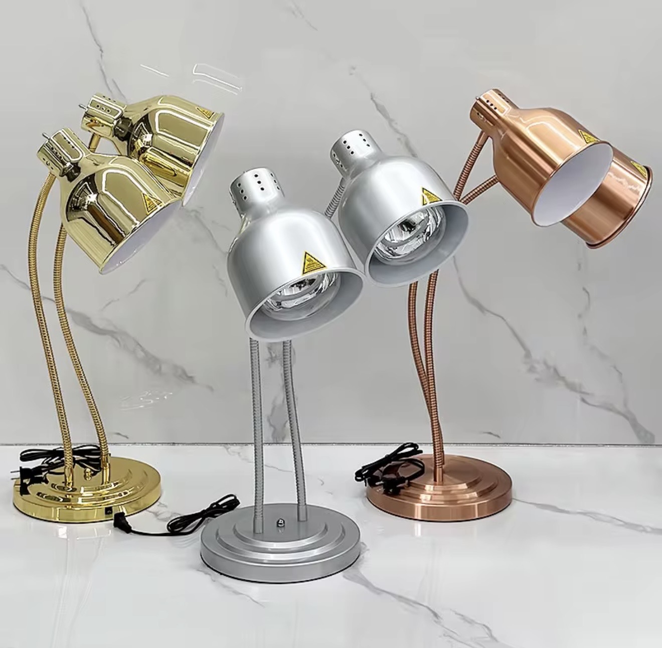 Electric Food Warmers Lamp Double (With Bulb) - Image 1