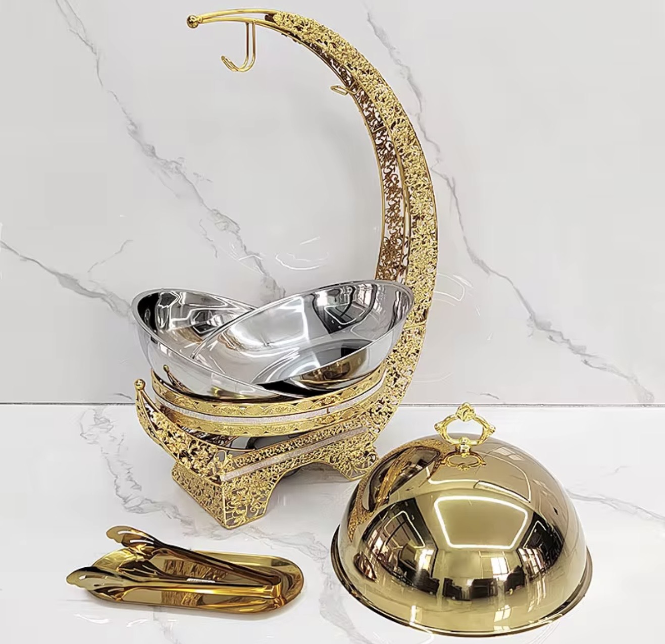 Luxury Crescent Moon Inspired Chafing Dish - Image 4